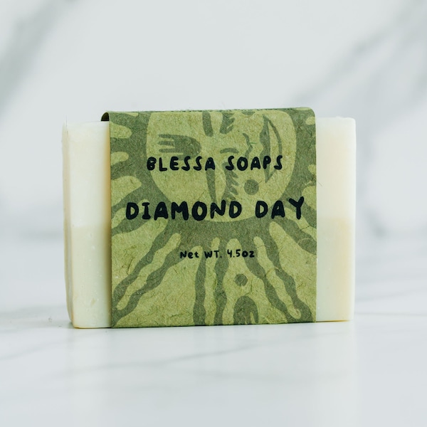 Diamond Day (Eucalyptus Spearmint) - All Natural Handmade - Cold Process