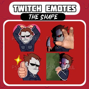 The Shape Emote Set 1 | Twitch | Discord | Streaming | Halloween | Horror