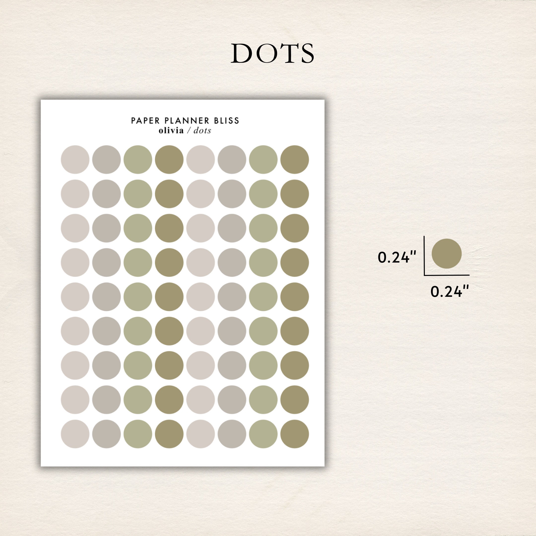 SHAPES PLANNER Stickers - Transparent Dot Stickers | Functional Planner ...