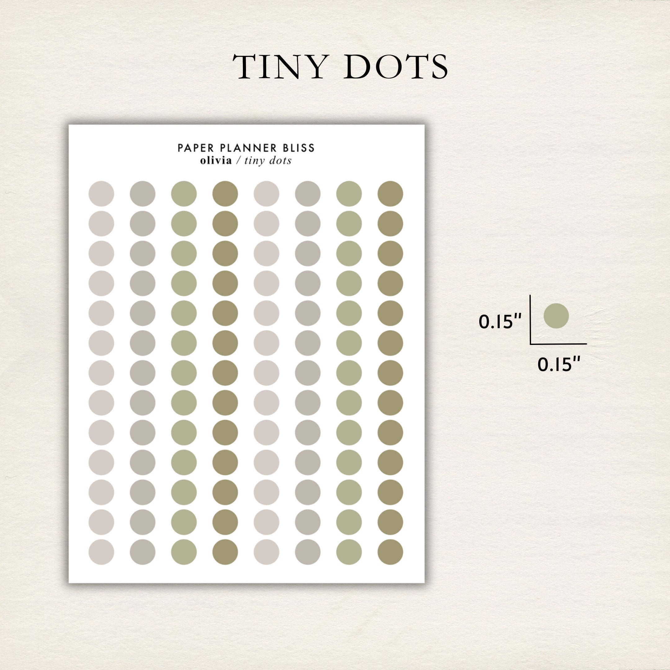 SHAPES PLANNER Stickers - Transparent Dot Stickers | Functional Planner ...
