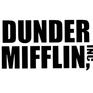 Dunder Mifflin The Office digital download svg png