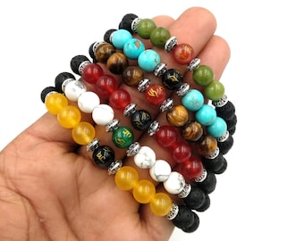 Natural Mix Beads Bracelet. Wholesale Bracelet. Natural Crystal Healing Bracelet. Handmade Bracelet, Gifts For Love