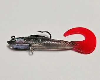 8pc Curly Tail Jig Head Swimbait Bass / Rockfish / Lingcod / Multi-species Lure - 3" 1/3oz - Etsy 8pc Curly Tail Jig Head Swimbait Bass / Rockfish / Lingcod / Multi-species Lure - 3" 1/3oz - Etsy