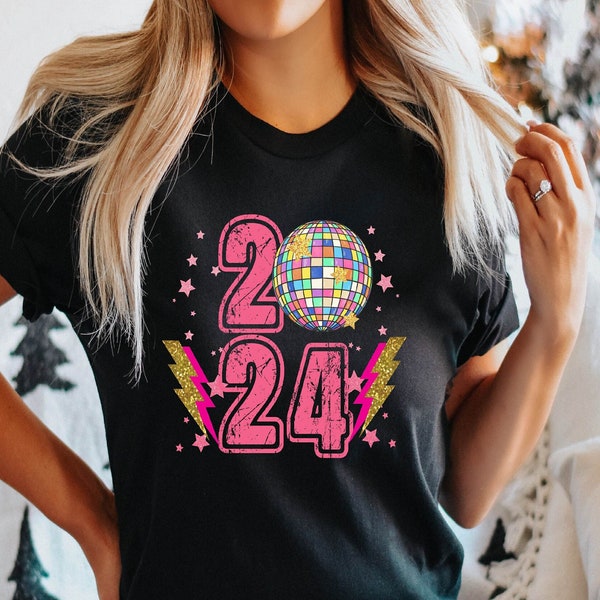 Disco Ball Shirt,New Year Disco Ball,New Years 2024,New Years Eve 2023,Disco Baby Shirt,Disco Shirt,Girls Trip 2024,Family Matching Tee