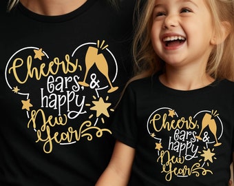 Disney New Year Cheers Shirt,Mickey New Year Shirt,Minnie New Year Tee,New Year 2023,New Year Crew,Disney Girls Trip,Disney Family,New Year