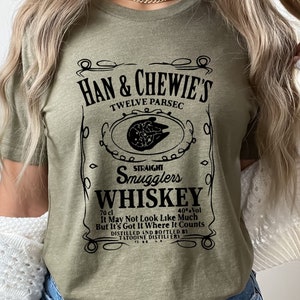 Star Wars Han&Chewie's Twelve Parsec Whiskey Shirt,Straight Smuggler Whiskey Shirt,Funny StarWars Gift,Gift For StarWars Lover,Whiskey Shirt