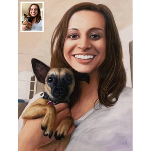Custom Pet Portrait, Custom Oil Painting, Dog lover gift, Hand painted Oil Painting, Pet Memorial gift, Custom Pet Gifts, Dog Commission Art