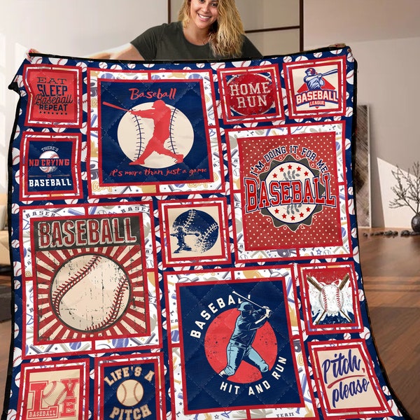 Baseball Quilt Etsy