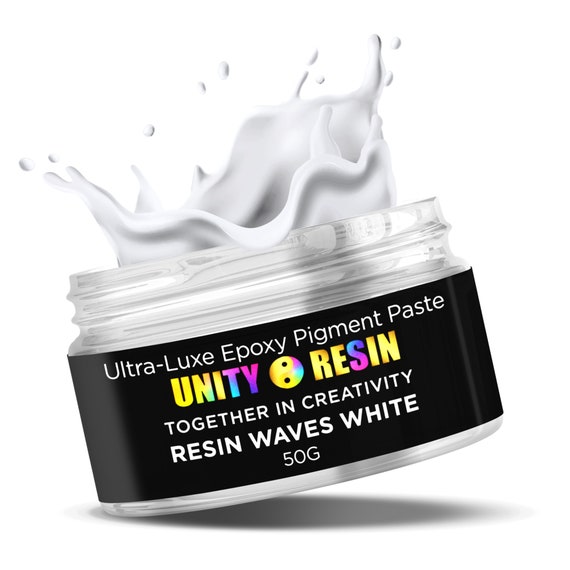 Ultra-luxe Epoxy Pigment Paste-resin WAVES WHITE, Resin Art, White