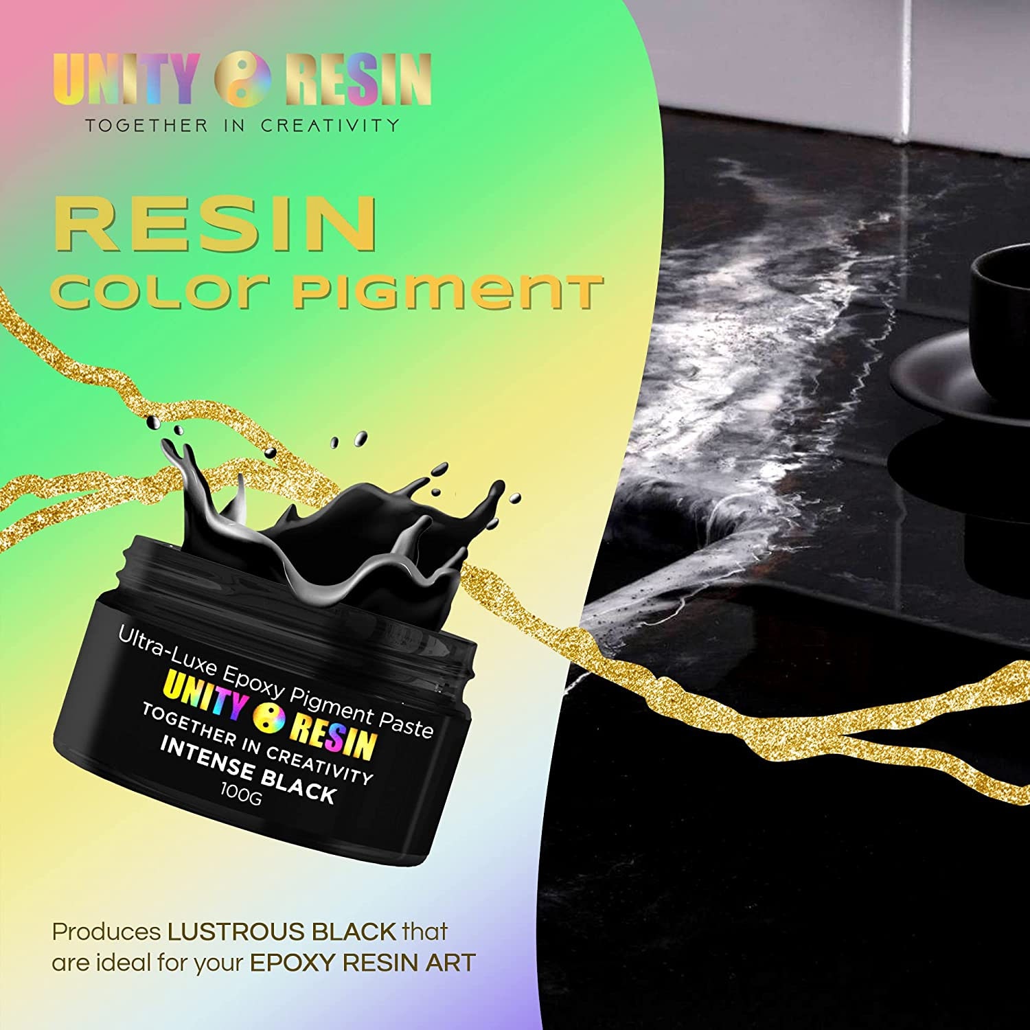 Luci Clear Resin Pigment Paste - Black