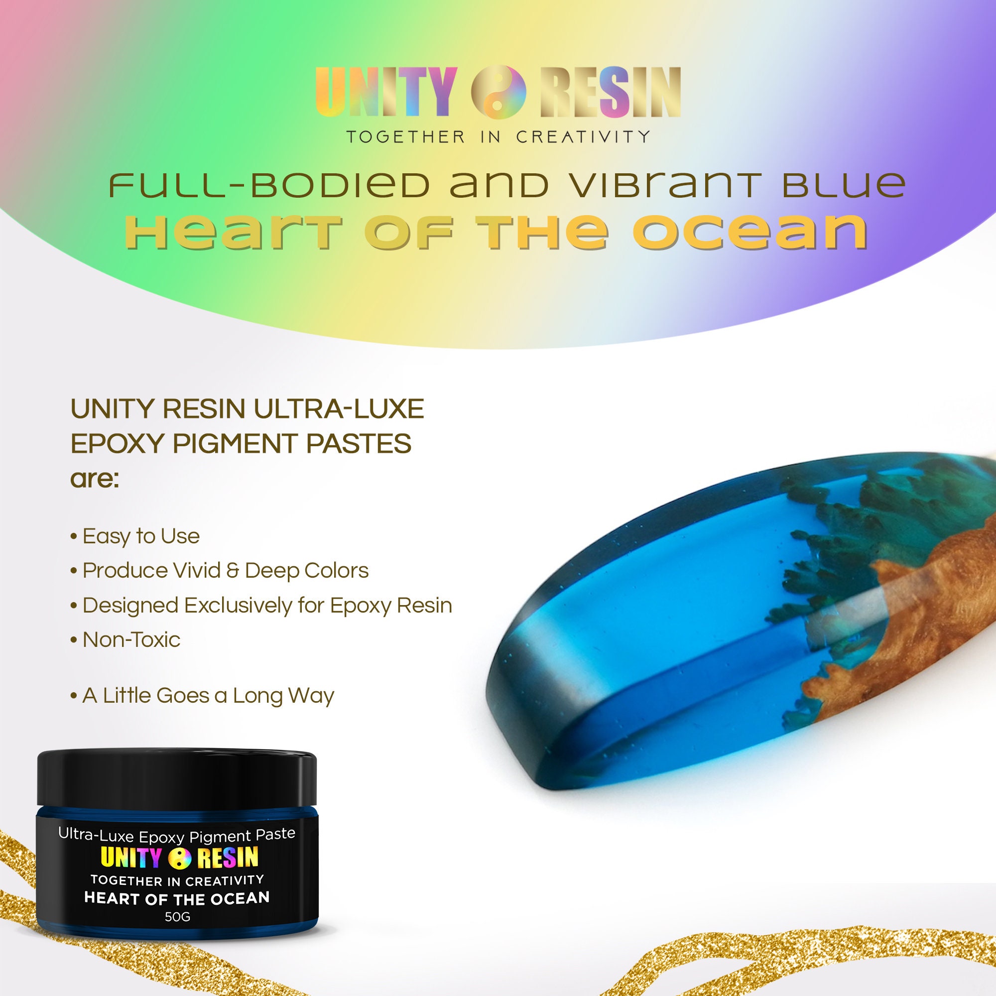 Ultra Luxe' Epoxy Pigment Paste-brilliant BLUE, Resin Craft, Resin