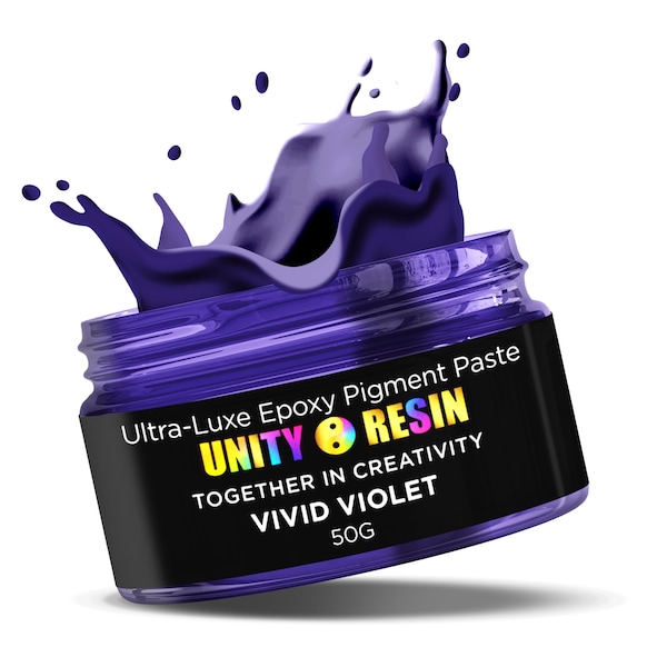 Ultra- Luxe' Epoxy Pigment Paste-VIVID VIOLET, Resin Craft, Resin Art, Purple Mica, Epoxy Paste, Resin Pigments, Geode Art, Resin Pastes