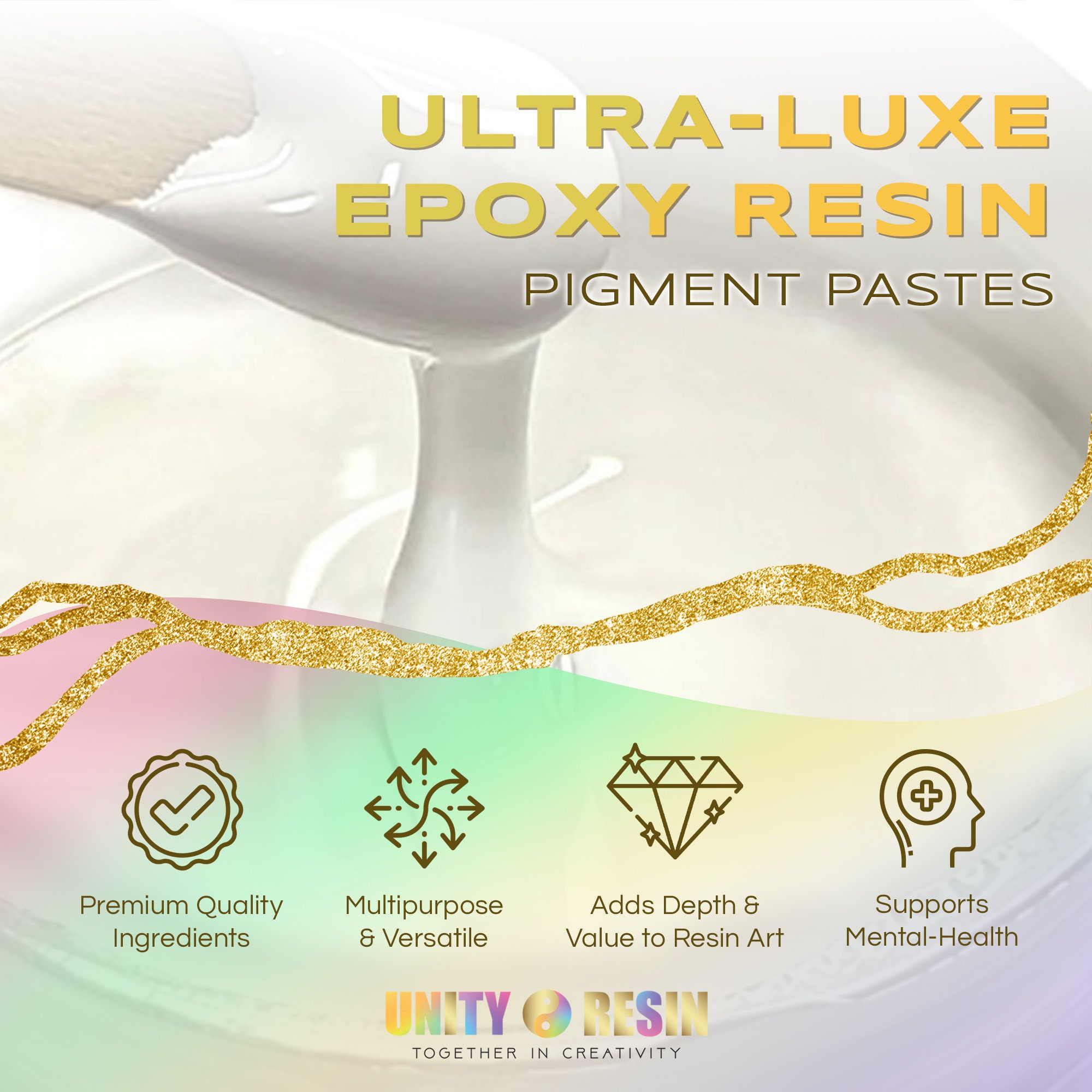 Ultra Luxe' Epoxy Pigment Paste-extreme WHITE, Resin Art, White