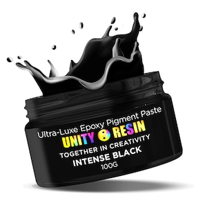 Ultra- Luxe&#39; Epoxy Pigment Paste-INTENSE BLACK, Resin Art, Black Mica, Epoxy Paste, Resin Pigments, Geode Art, Resin Paint, Black Resin Art
