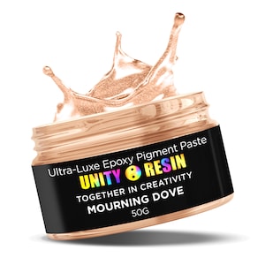 Ultra- Luxe&#39; Epoxy Pigment Paste-MOURNING DOVE , Resin Craft, Resin Art, Pink Champagne Mica, Resin Color, Resin Pigments, Geode Art, 50G