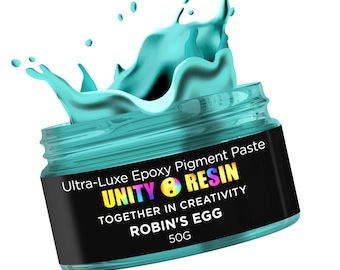 Ultra- Luxe' Epoxy Pigment Paste-ROBIN'S EGG, Resin Craft, Resin Art, Robin's Egg Mica, Epoxy Paste, Resin Pigments, Geode Art, Resin Pastes