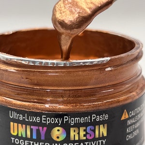 Ultra- Luxe&#39; Epoxy Pigment Paste-RICH COPPER Resin Craft, Resin Art, Copper Mica, Epoxy Paste, Resin Pigments, Geode Art, Resin Pastes