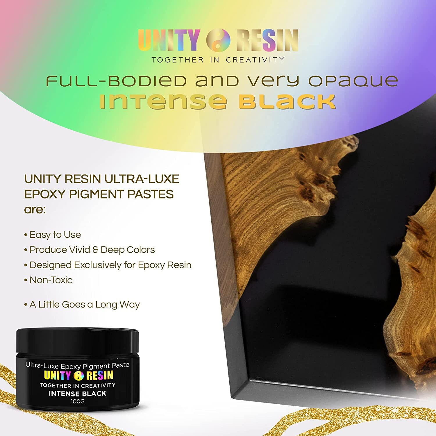 Luci Clear Resin Pigment Paste - Black