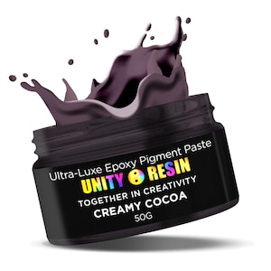 Ultra- Luxe&#39; Epoxy Pigment Paste-CREAMY COCOA- Discounted Color, Resin Art, Brown Mica, Epoxy Paste, Resin Pigments, Geode Art, Resin Paint