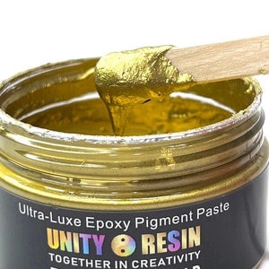 Ultra- Luxe' Epoxy Pigment Paste-EXTRAVAGANT GOLD, Resin Art, Gold Mica, Floating Pigment, Resin Lacing, Resin Pigments, Resin Cell Pigments
