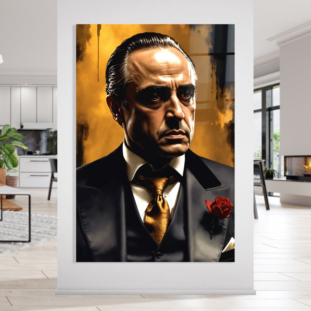 Wandbild THE GODFATHER MAFIA Modern Kunst Art Leinwand Acrylglas wandbild-the-godfather-mafia-modern-kunst-art-leinwand-acrylglas