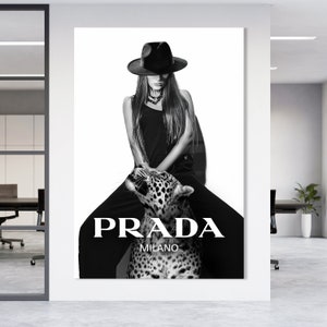 Prada Marfa ❤️ Gossip Girl impression tableau moderne sur toile 70x50 cm