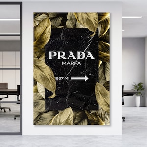 Acheter Tableau sur toile Citation colorée de Prada Marfa