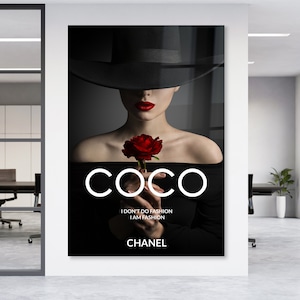 Affiche Coco Chanel - Walljar - Décoration murale - Affiche avec cadre