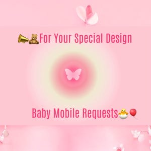 For your special design baby mobile requests Handmade Movable,Postpartum Mother Gift,Felt Animal Crib Movable,Cute Cartoon Character Mobile