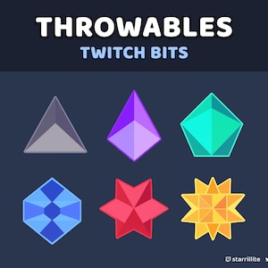 Gooibare/Bits-badges: Twitch Bits (2D) - Vtuber Streaming Assets voor VNyan • KBonk • Twitch Geïntegreerd werpsysteem