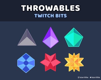 Throwable/Bits Badges : Twitch Bits (2D) - Vtuber Streaming Assets for VNyan • KBonk • Twitch Integrated Throwing System