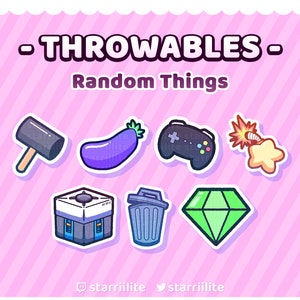 Throwable: Zufällige Dinge (2D/3D) - Vtuber Tracking System für VNyan • KBonk • Twitch Integriertes Throwing System