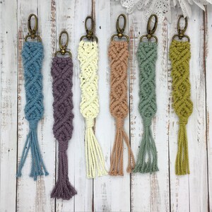 FLORIDE macramé key ring with carabiner - Key ring
