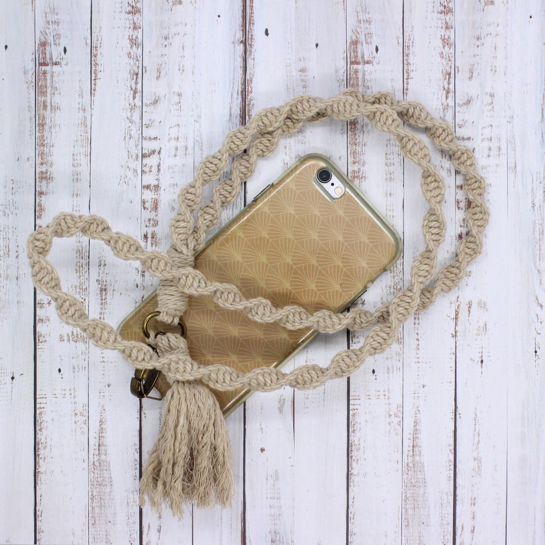 Macrame Strap for Mobile Phone / Wrist Strap Type Keys Neck Lanyard
