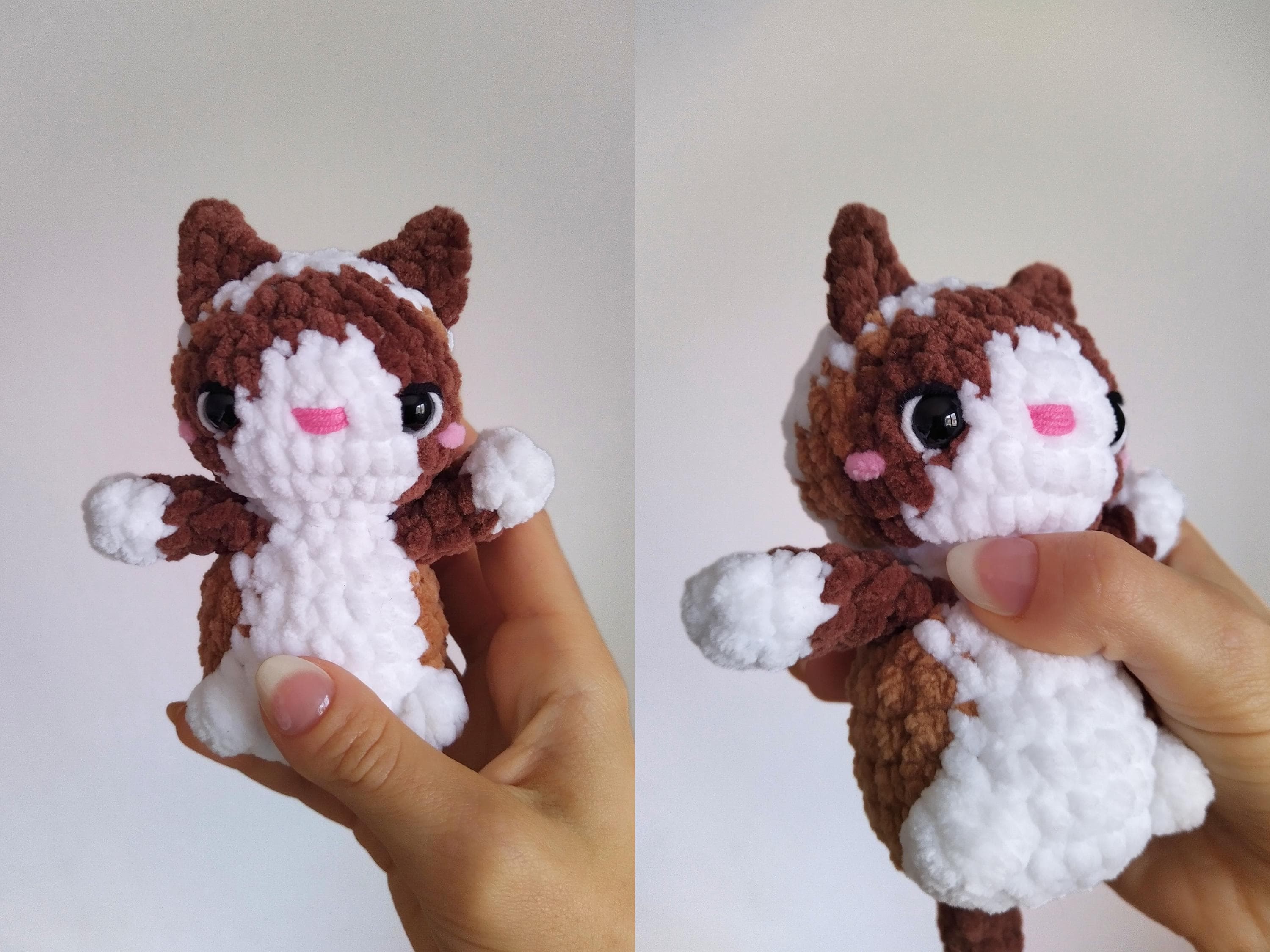 NO SEW Ragdoll Cat Crochet Pattern, Cat Animal Plushie PDF, Amigurumi ...
