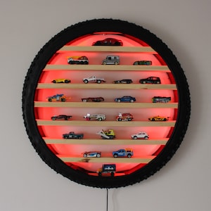 Tire Shelf for 1:64 Scale toy cars - Toy Car Display, Garage, Organizer, Holder - Toy Car Storage