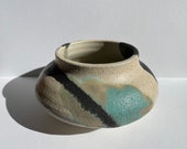 Handmade Ceramic Shallow Stoneware Vase Container Planter Jewellry Trinket