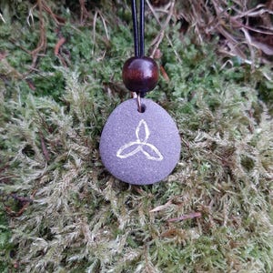 Carved Stone Celtic Necklace - Celtic Love Knot - Infinity Knot | Celtic Necklace