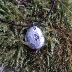Bee Pendant Necklace - Bumble Bee - Cast and hammered pewter - Small - Can be personlised