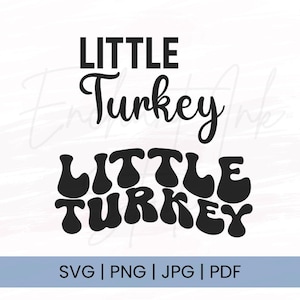 Kleine Turkije bundel Svg | Thanksgiving-svg | Kleine kalkoen-svg | Herfst-svg | Moms Little Turkey Svg | Happy Fall Svg | Bundelsvg