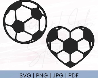 Soccer Ball Bundle Svg | Soccer Heart Svg | Soccer Png | Sport Bundle Svg Jpg Pdf Png | Fútbol Svg | Balls Svg