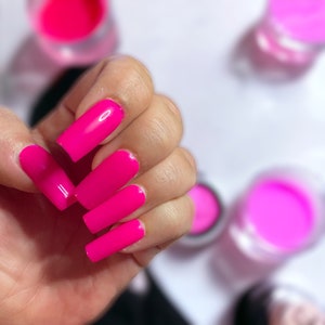 Press On Nails - Hot Pink- Neon Pink-Barbie pink- summertime