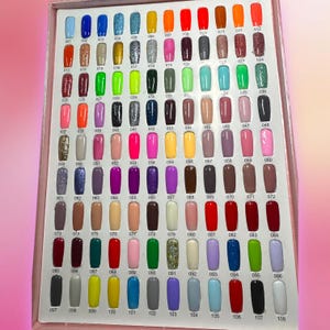 Solid color gel press on nails