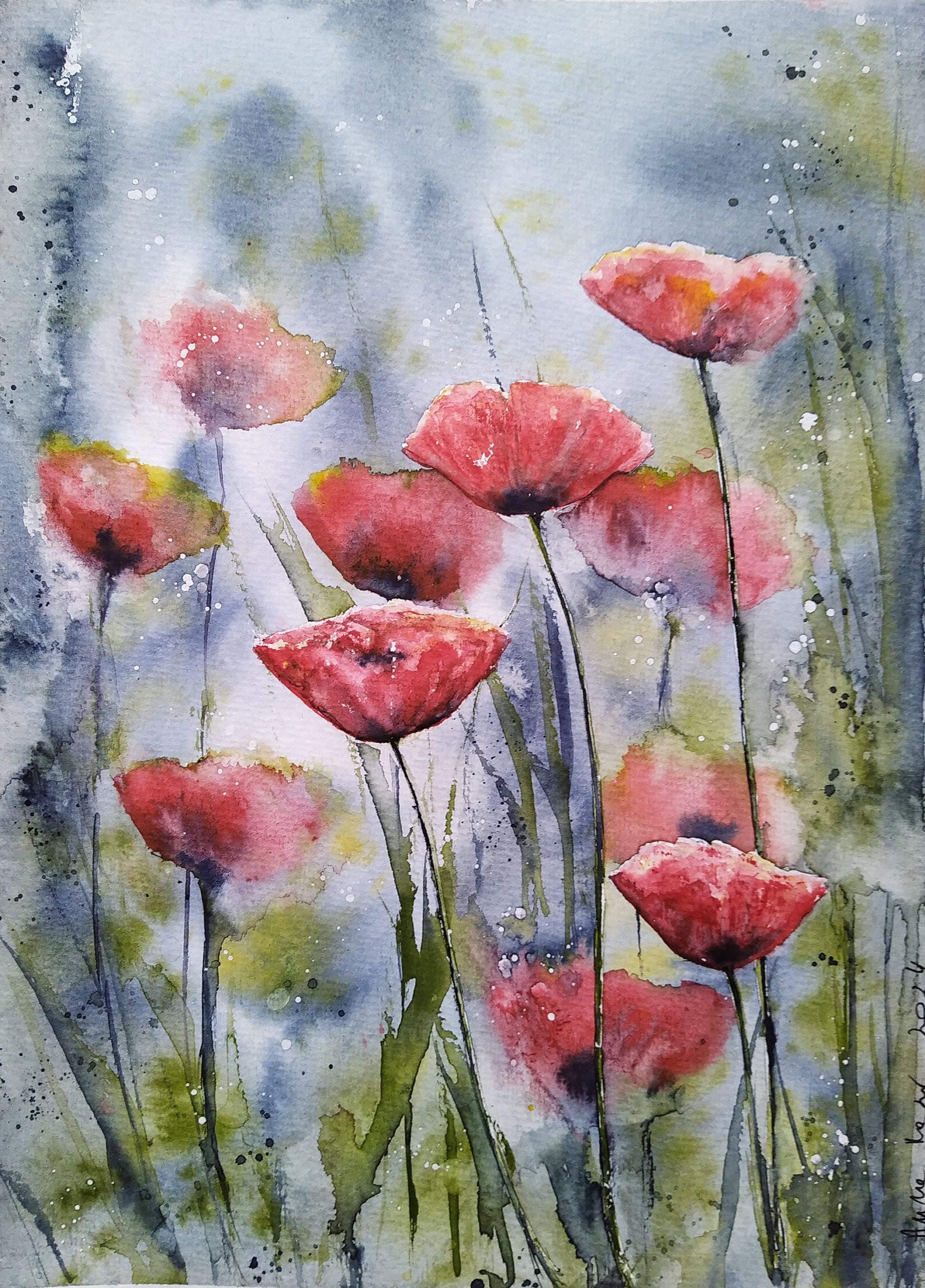 Aquarellbild 24x32 cm