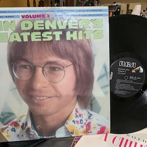 John Denver-&quot;John Denver&#39;s Greatest Hits, Vol 2&quot; Vintage vinyl record album. &quot;Thank God I&#39;m a Country Boy