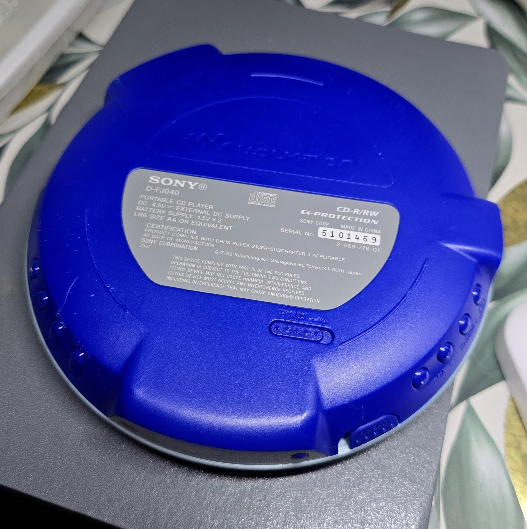 Sony Discman D-FJ040 – Portable CD Player With Am/fm Radio WORKING