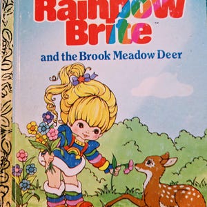 Rainbow Brite e il cervo del prato del ruscello Libro d'oro Vintage 1984, 107-58