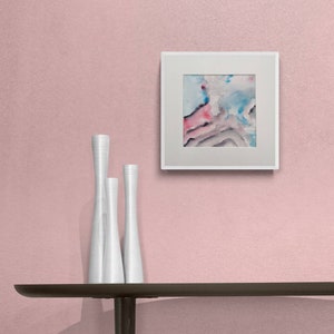 Abstract watercolor painting original work APRIL DREAM