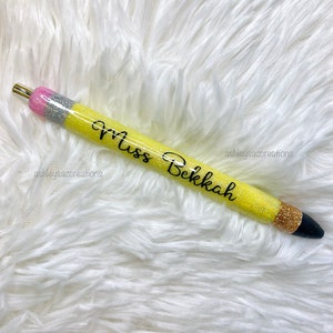 Glitter Pencil Pen // Teacher appreciation // Teacher gift