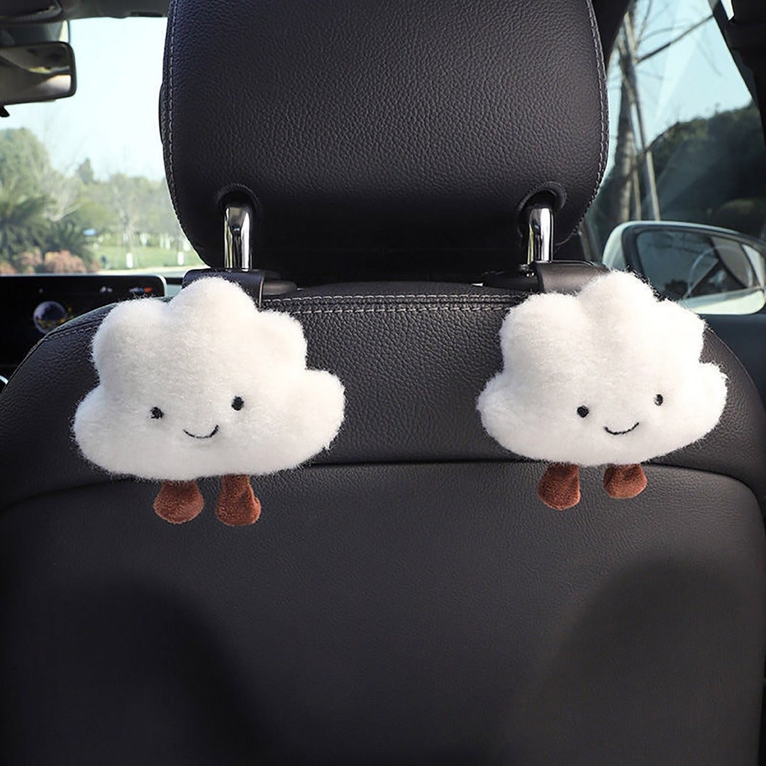 2pcs Car Seat Back Hook Cartoon Cloud Hook Invisible Car - Etsy